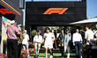 Carlos Sainz of the Atlassian Williams F1 Team with the Mercedes FW48 in the paddock durin...