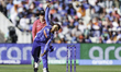 Shreyanka Patil of India bowls during the ICC Women's T20 Cricket World Cup Group 1 match...
