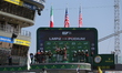 LMP2 Pro Am podium during the 24 Hours of Le Mans at the 24 Hours of Le Mans Circuit on Ju...