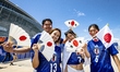 Supporters of the Japanese national team during the Netherlands vs. Japan match at the 202...