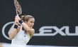 Maria Sakkari of Greece in action during her Round of 32 match at the 2026 Lexus Nottingha...