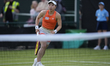 Himeno Sakatsume of Japan competes during her Round of 32 match at the 2026 Lexus Nottingh...