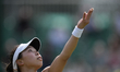 Himeno Sakatsume of Japan competes during her Round of 32 match at the 2026 Lexus Nottingh...