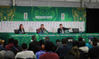 Head Coach of the Colombia national soccer team, Nestor Lorenzo, speaks during a press con...