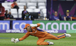 Babette de Leede of the Netherlands keeps wicket during the ICC Women's T20 World Cup Grou...