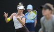 Storm Hunter of Australia competes during the round of 16 doubles match at the 2026 Lexus...