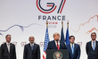 President of the USA Donald Trump speaks during final press conference at the end of the G...