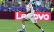Ali Olwan #9 of Jordan dribbles the ball during the FIFA World Cup 2026 Group J match betw...