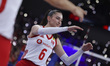 Saliha Sahin participates in the FIVB Volleyball Nations League (VNL) match between Turkey...