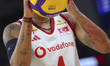 Melissa Vargas #4 participates in the FIVB Volleyball Nations League (VNL) match between T...