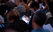People participate in ''The Silent Storm,'' a collective reading experience conceived by A...