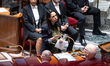 Naima Moutchou, Minister for Overseas Territories, speaks during a session of questions to...