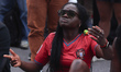 A fan of the Portugal national team attends the Mexico FIFA Fan Fest in the main square Zo...
