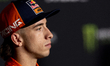 Number 37 Red Bull KTM Factory Racing rider Pedro Acosta attends a press conference at the...