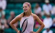 Hannah Klugman competes during her Round of 16 singles match at the 2026 Lexus Nottingham...