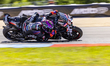 Number 89 Aprilia Racing rider Jorge Martin during practice 1 at the 2026 MotoGP Grand Pri...