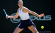 Karolina Pliskova in action during her quarter-final singles match at the 2026 Lexus Notti...