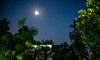 The Moon, Venus, and Jupiter align in the western evening sky after sunset in Tehatta, Wes...