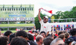 Canadian fans attend the 2026 FIFA World Cup Fan Festival to support their team for the ma...