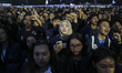 University students stage a protest against government policies, demanding lower fuel pric...