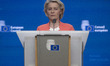 European Commission President Ursula von der Leyen attends a press conference at the end o...
