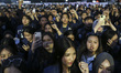 University students stage a protest against government policies, demanding lower fuel pric...