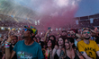 Fans attend the Vasco Rossi concert at the San Nicola Stadium in Bari, Italy, on June 18,...