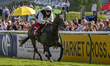 YAFAARR (IRE), ridden by Shane Gray and trained by Sam England, leads during Race 7 - 17:1...