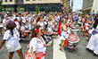A band performs during the 44th Annual Mermaid Parade on Surf Avenue in Coney Island, New...