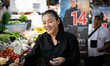 Independent gubernatorial candidate Dr. Mallika Boonmeetrakul Mahasuk campaigns in Bangkok...
