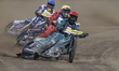 #30 Leon Madsen of Denmark leads #201 Jan Kvech of the Czech Republic and #505 Robert Lamb...