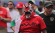 A Spanish fan of the national football team watches the FIFA World Cup Group H match betwe...