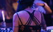 A DJ plays her set during the annual street music festival 'Fete de la Musique' in Paris,...