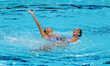 Sara Castaneda and Melisa Ceballos Correa of Colombia compete in the Women's Duet Free Fin...