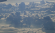 KRAKOW, POLAND - JUNE 22: 
An aerial view looking straight down from an airplane window r...