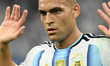Lautaro Martinez of Argentina during the FIFA World Cup Group J match between Argentina an...