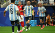 Lionel Messi of Argentina during the FIFA World Cup Group J match between Argentina and Au...