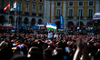 Portuguese football supporters watch the FIFA World Cup 2026 Group K match between Portuga...
