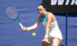 Tereza Valentova of the Czech Republic competes against Ajla Tomljanovic of Australia duri...