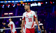 Bartlomiej Boladz competes during the Men's VNL FIVB Volleyball Nations League match betwe...