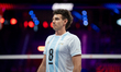Agustin Loser competes during the Men's VNL FIVB Volleyball Nations League match between A...