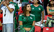 A Mexican fan supports her national soccer team during the 2026 FIFA World Cup Group A mat...