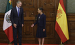 King Felipe VI of Spain and Claudia Sheinbaum, President of Mexico, meet at the National P...