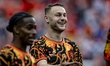 Teun Koopmeiners of the Netherlands during the 2026 World Cup at Arrowhead Stadium in Kans...