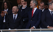 King Felipe VI of Spain and the president of the Royal Spanish Football Federation, Rafael...