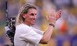 Head coach Sebastian Beccacece of Ecuador celebrates after winning the FIFA World Cup USA...