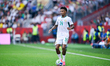 Ismail Jakobs controls the ball during the FIFA World Cup 2026 group stage match between S...