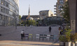 The European Parliament are in Luxembourg Square in Brussels during the heatwave. Daily li...