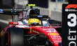 Lewis Hamilton of Scuderia Ferrari celebrates his third place during qualifying for the Au...