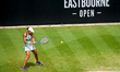 Madison Keys of the United States competes against Tatjana Maria of Germany during the Sin...
